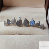 Blue Flashy Labradorite Ear Climber, 925 Sterling Silver Earring, Labradorite Ear Crawler, Gemstone Ear Climber Earring, Ear Crawler Earring